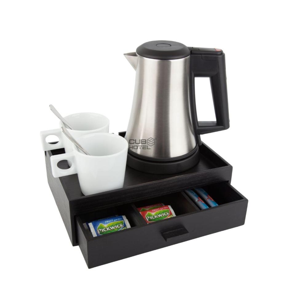 Tabuleiro Boas Vindas Hotel Smart Com Chaleira Inox